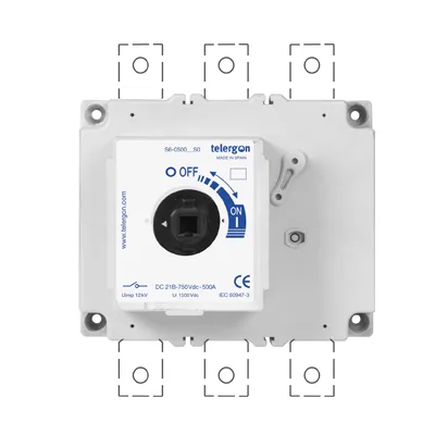 1-BOY S6000 DC, Telergon, DC yük ayırıcı, 1500 Vdc, 12 kV, 10 kA rms
