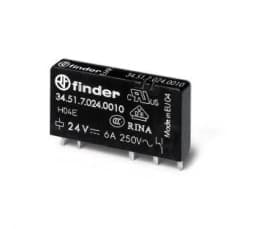 34 Serisi Ultra İnce PCB Röle, Finder, EMR: 1 CO (SPDT) veya 1 NO; SSR: 1 NO (SPST-NO)
