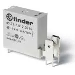 45 Serisi Minyatür PCB Röle, Finder, 1 NO veya 1 NC (SPST-NO / SPST-NC)