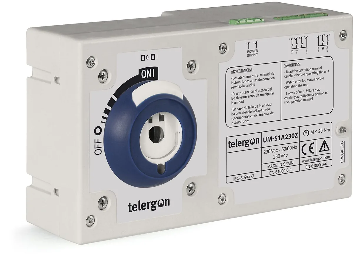 UM-S, Telergon, Motor ünitesi kiti, 125 A - 3150 A, 2P - 3P - 3P+N | 6P - 8P