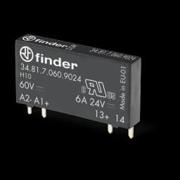34 Serisi Ultra İnce Solid Röle, Finder, Solid State Röle (SSR), 5 / 12 / 24 / 60 V DC (hassas DC)