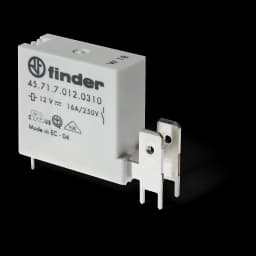 45 Serisi Minyatür PCB Röle, Finder, 250/400 VAC (45.31-0610: 500/500 VAC)