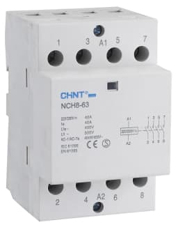 NCH8 2P 40A 2NA 220V AC Sessiz Kontaktör, Chint, sessiz çalışan DIN ray kontaktörü