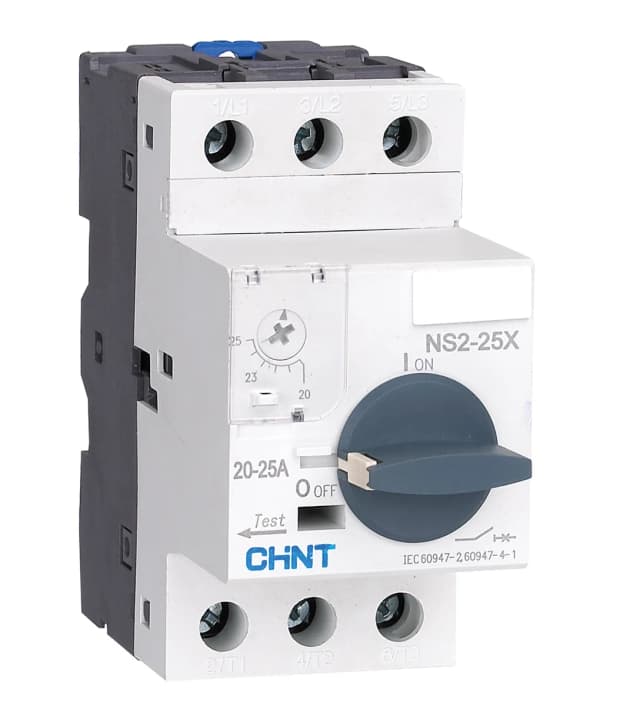NS2X Serisi Motor Koruma Şalteri, Chint, 0,1 ile 80 A ayar sahaları