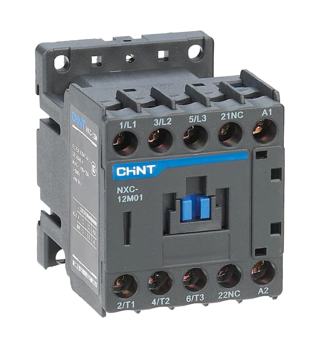 NXC Serisi mini kontaktör, Chint, 45,5 mm dar gövde ve 6A ile 16A arası anma akımı