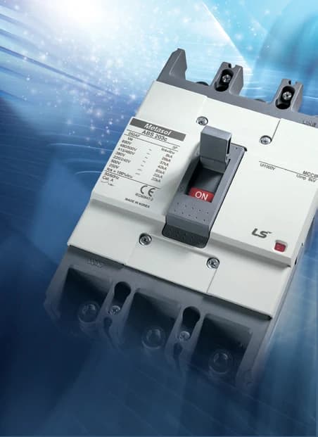 ABS103c 40A 3 Kutuplu 37kA Kompakt Şalter, LS Electric Metasol serisi 100/125AF gövde MCCB, AC 690V / DC 500V